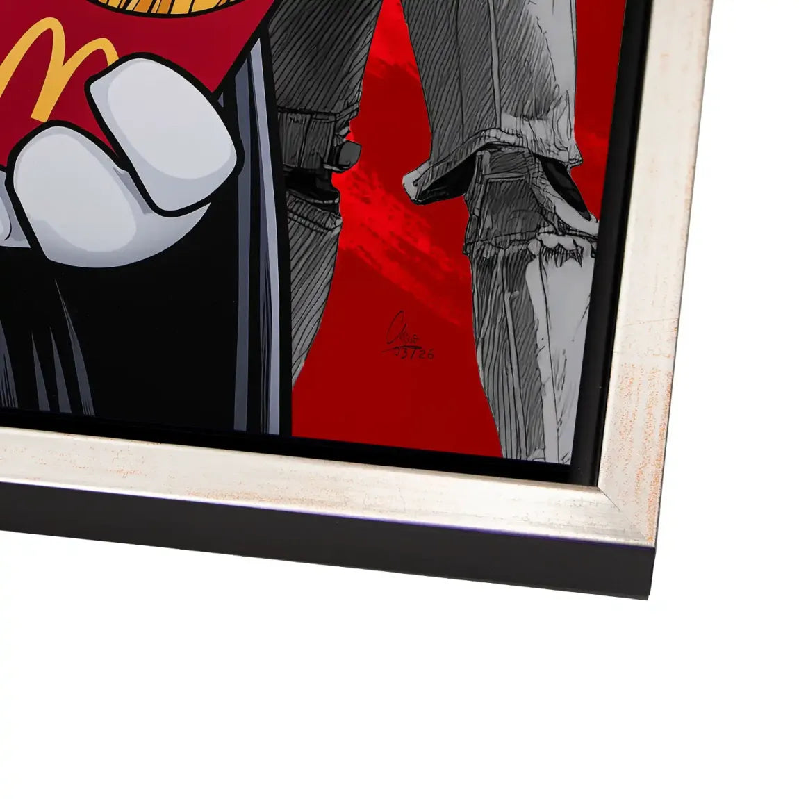 Micky Maus Vader Alu Dibond Wandbild