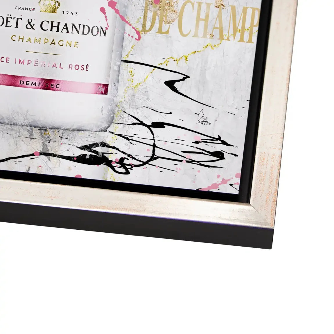 Champagner Glam Alu Dibond Wandbild