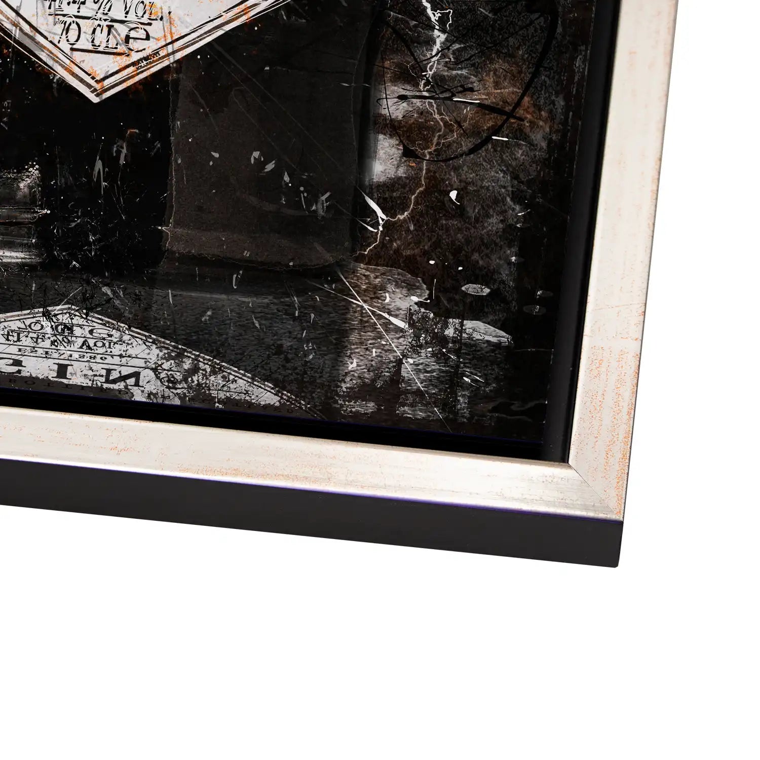 Gin Abstrakt Dark Style AluDibond Bild INGALERIE