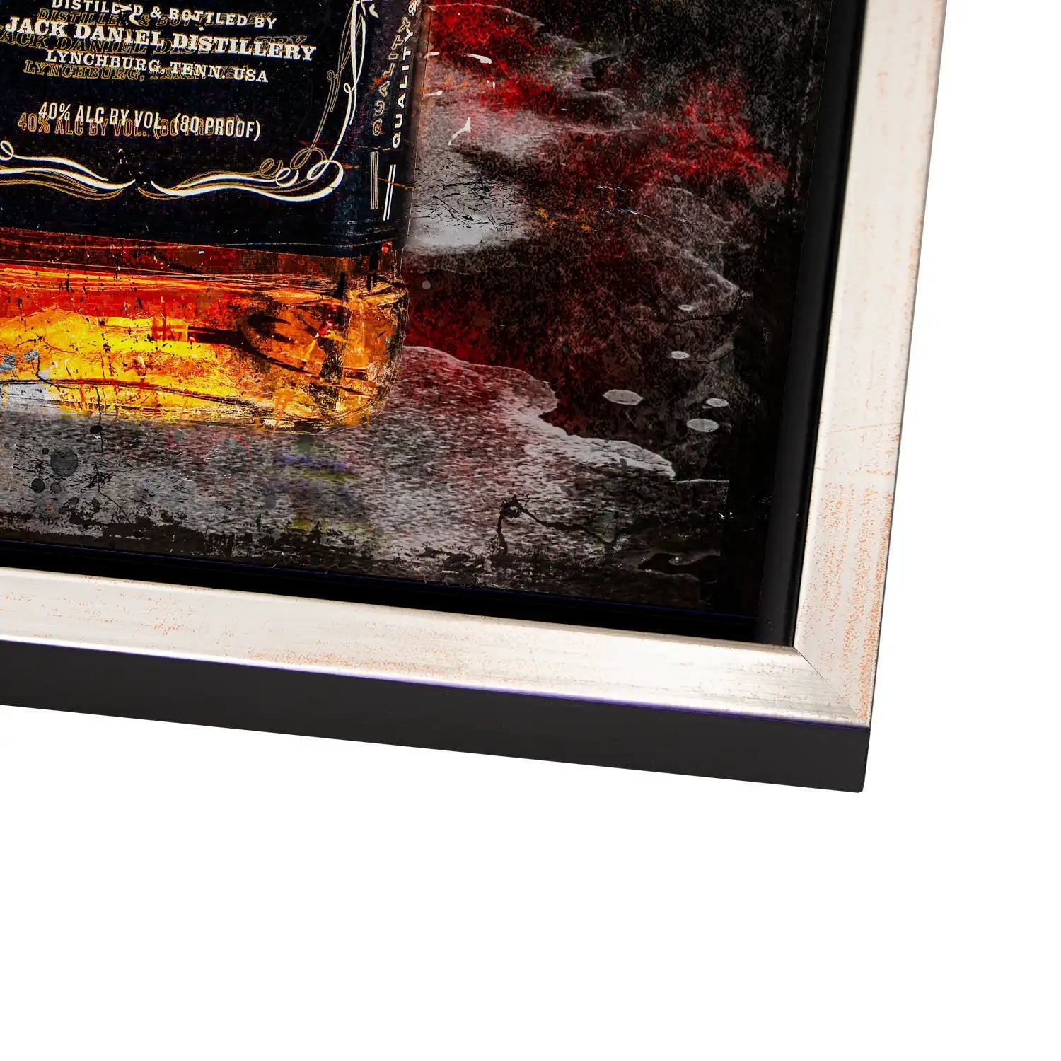 Jack Whisky Vintage Style AluDibond Bild INGALERIE