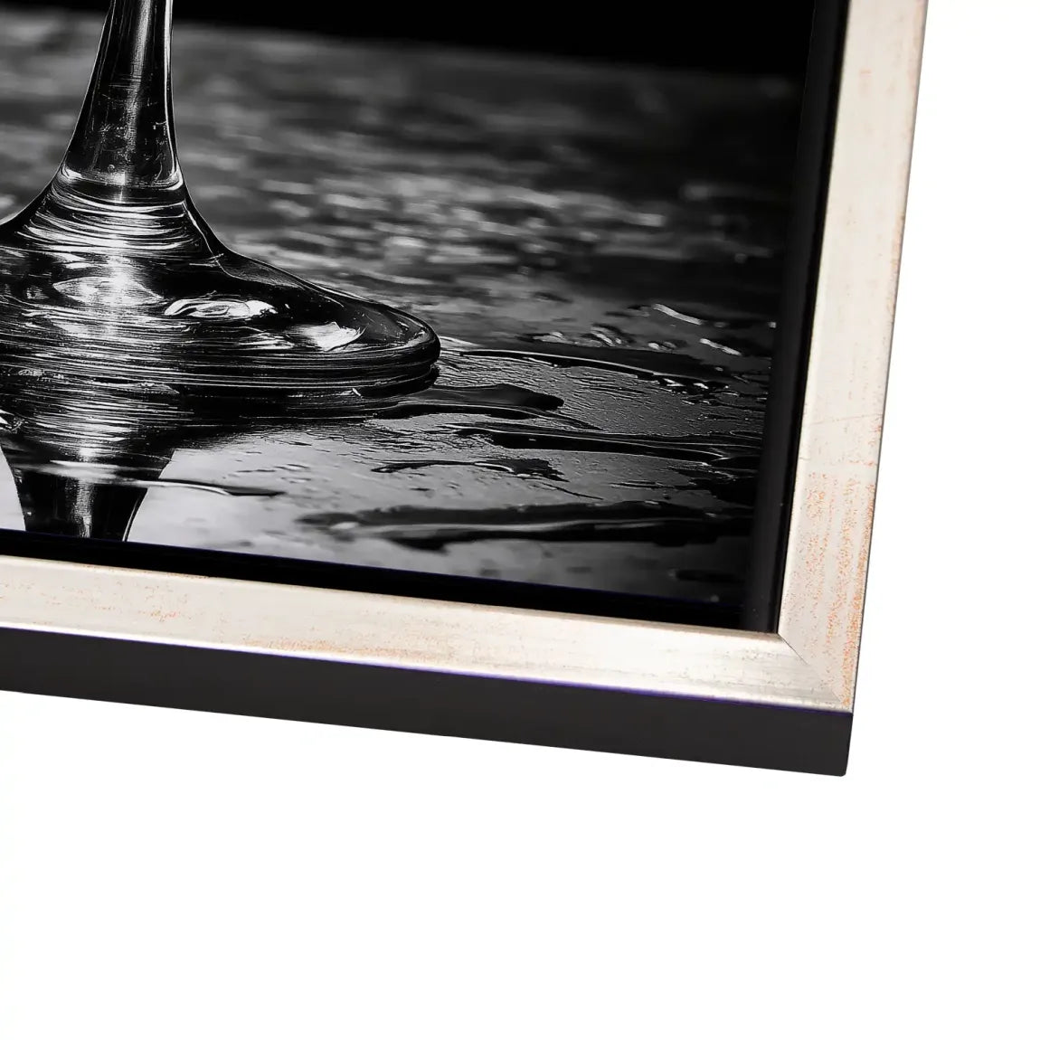Martini Glas Noir Alu Dibond Bild