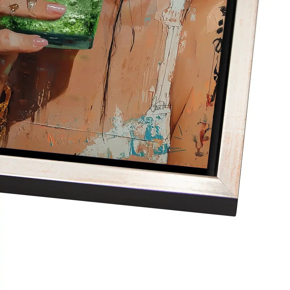 Frida Kahlo Mint Alu Dibond Bild