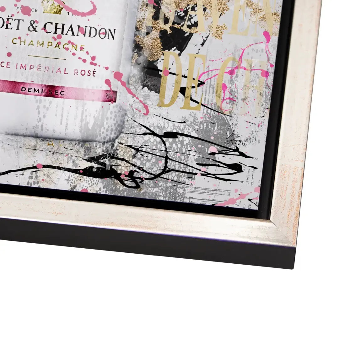 Champagner Rosé Alu Dibond Wandbild