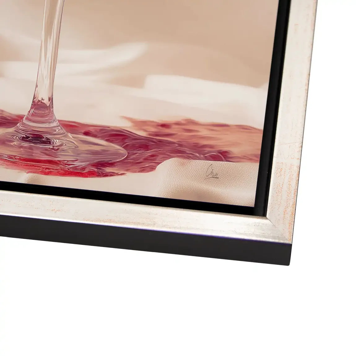 Ruby Splash Alu Dibond Bild