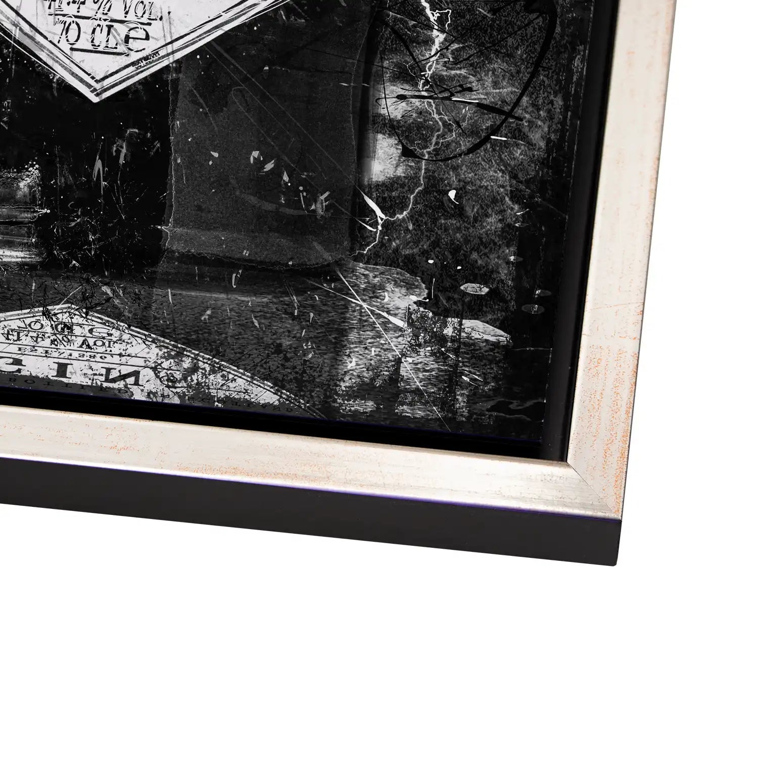 Gin Abstrakt Black Style AluDibond Bild INGALERIE