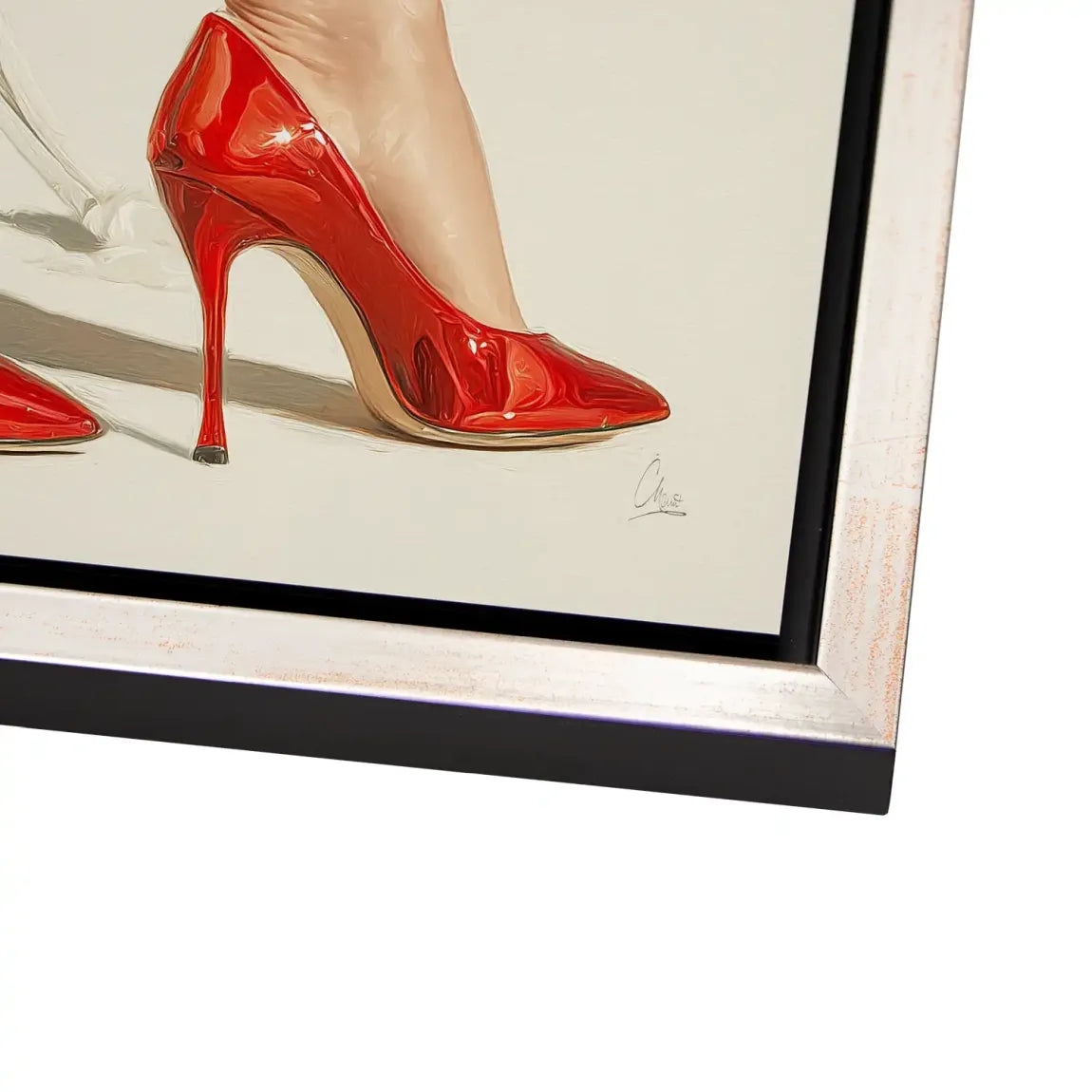 Red Heels Delight Alu Dibond Bild