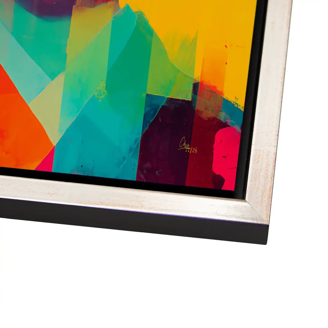 Geisha Neon Pop Alu Dibond Bild