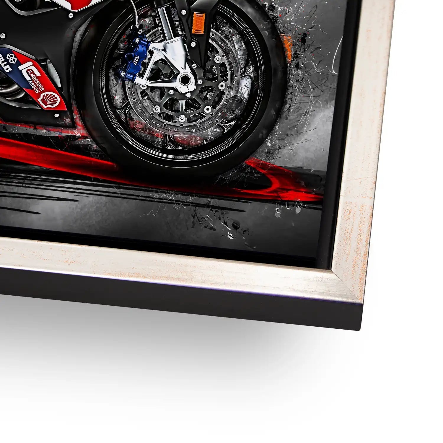 BMW M1000RR Abstrakt AluDibond Bild INGALERIE