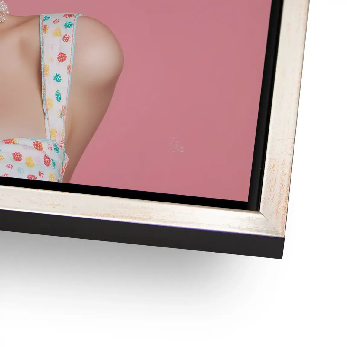 Marilyn Monroe Pink Bubble AluDibond Bild