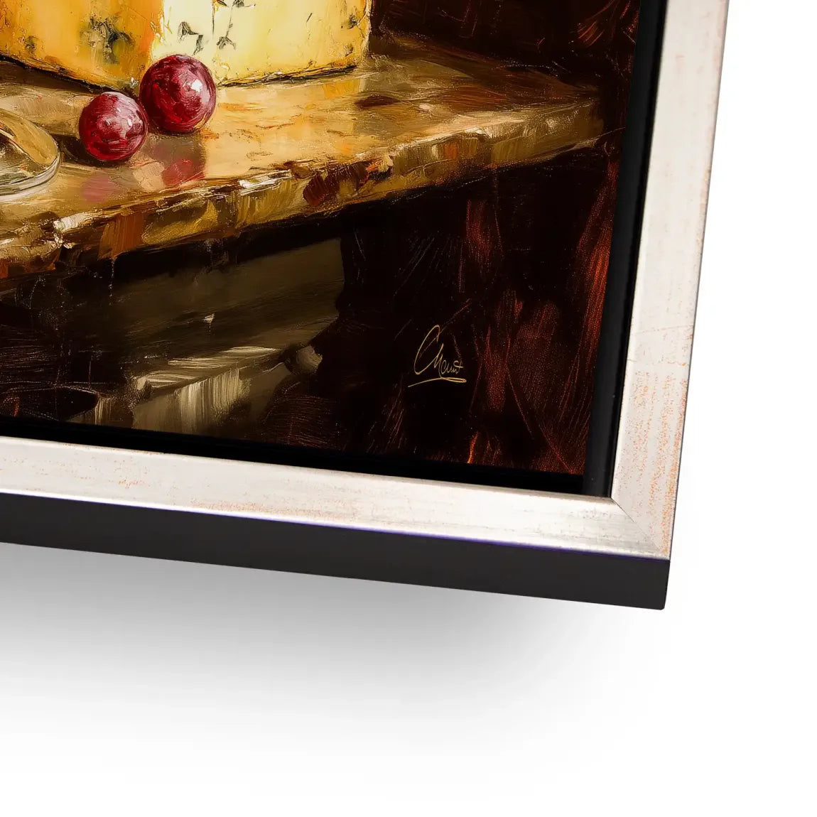 Wein & Käse AluDibond Bild