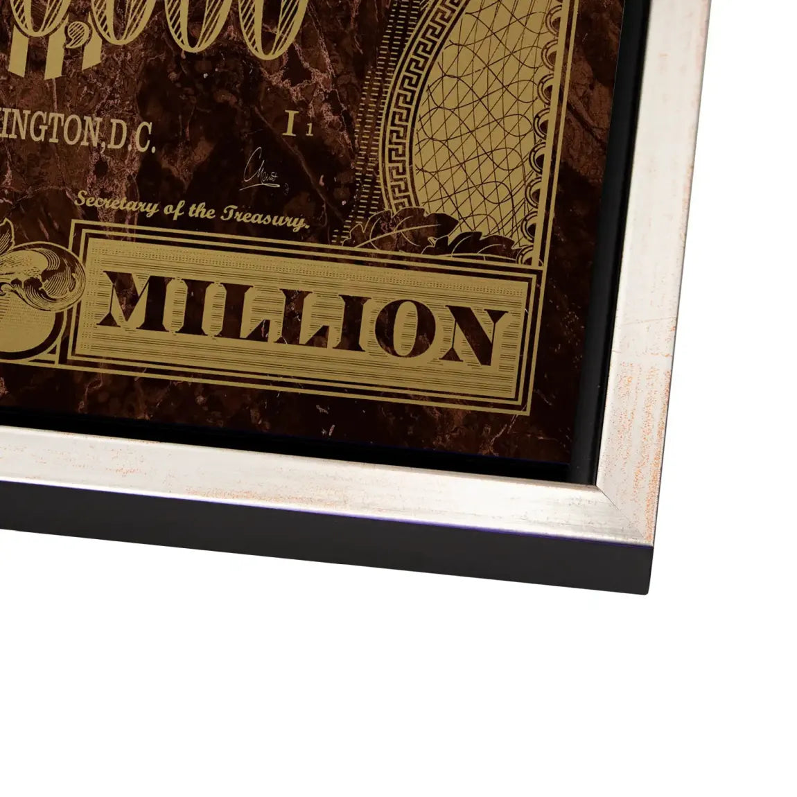 Gold Dollar George Washington Alu Dibond Bild