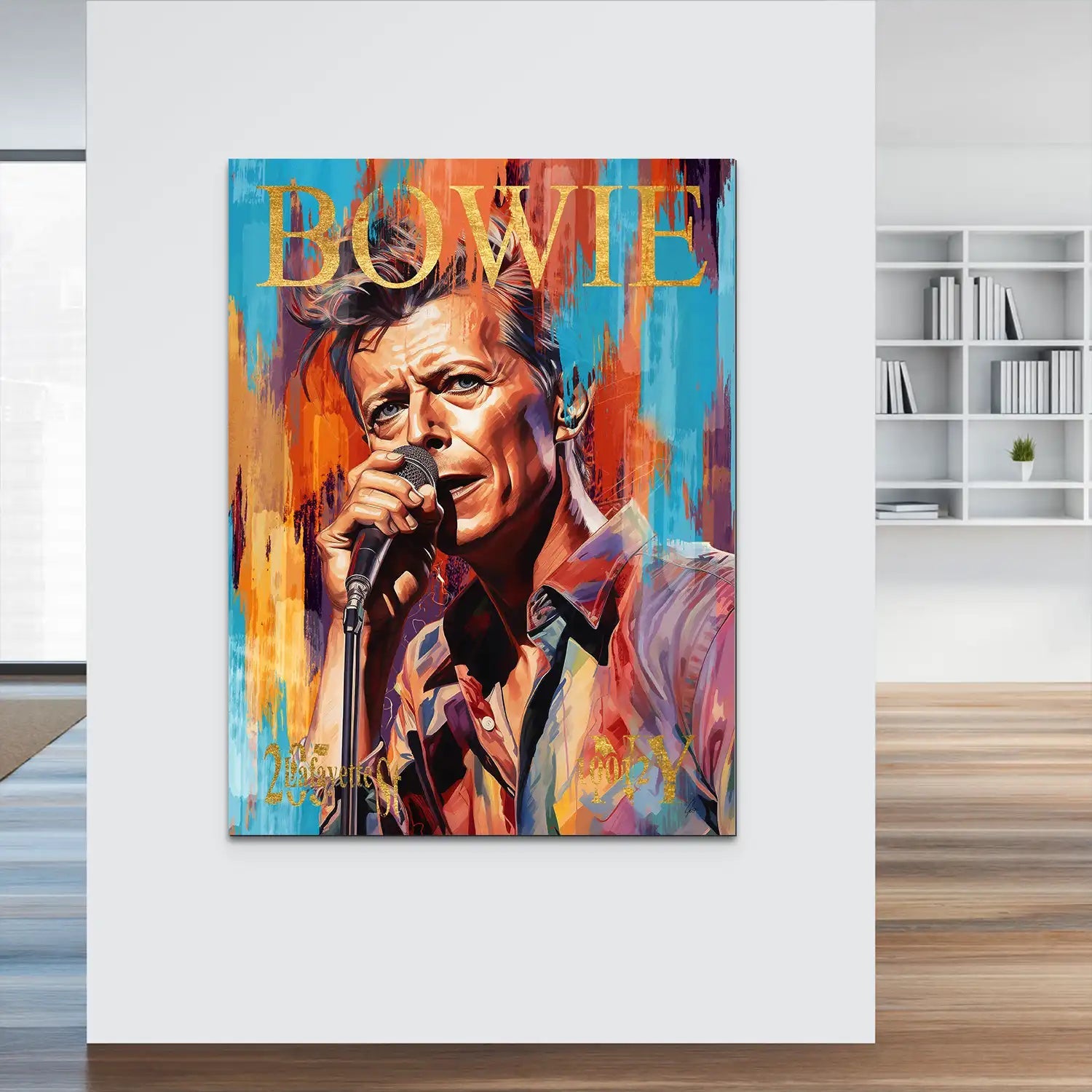 Bowie Abstrakt Style AluDibond Bild INGALERIE