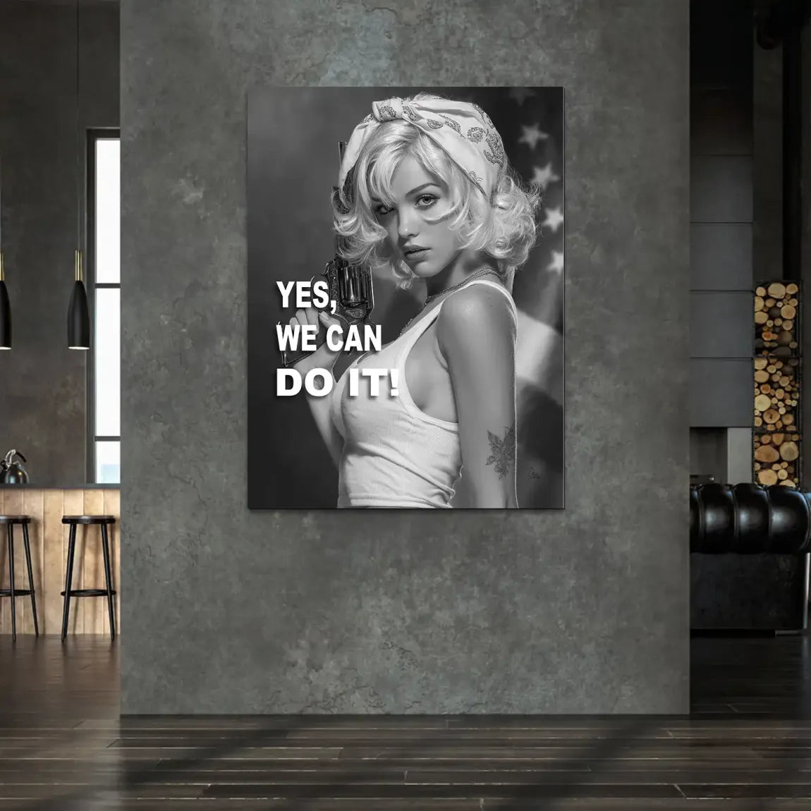 Yes we can Alu Dibond Bild