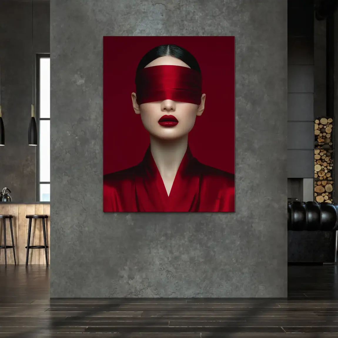 Blind Art Alu Dibond Bild