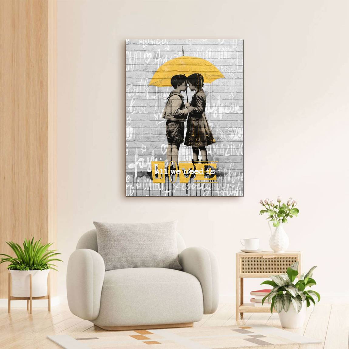 All We Need Alu Dibond Wandbild