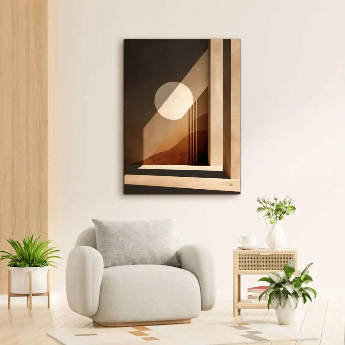 Sonnenbogen Architektur Alu Dibond Wandbild