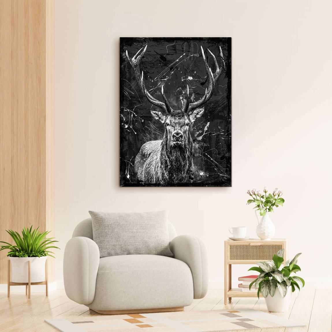 Hirsch Prestige Alu Dibond Wandbild