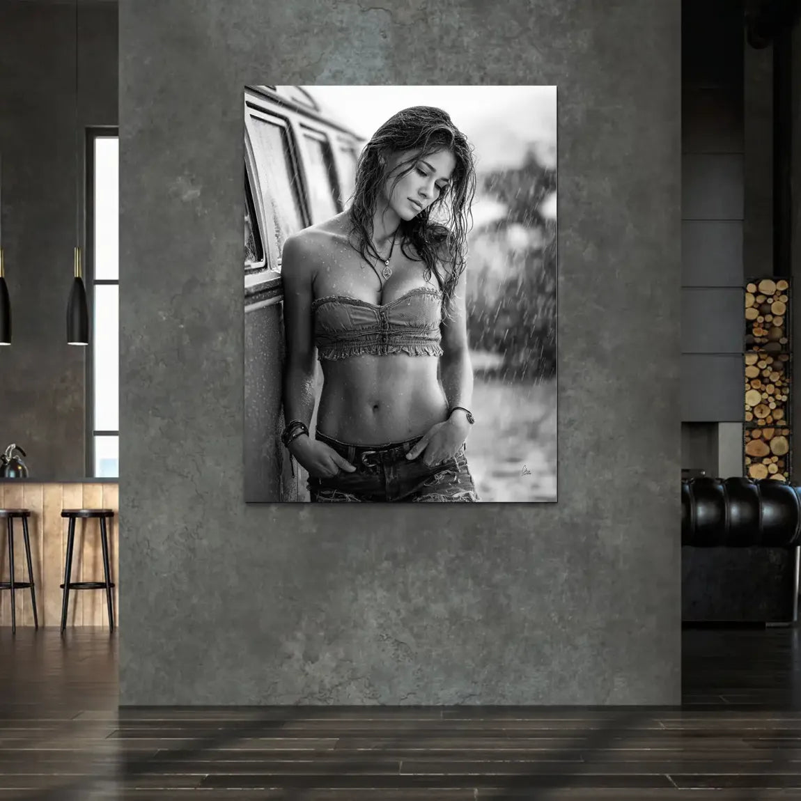 Summer Rain Alu Dibond Bild