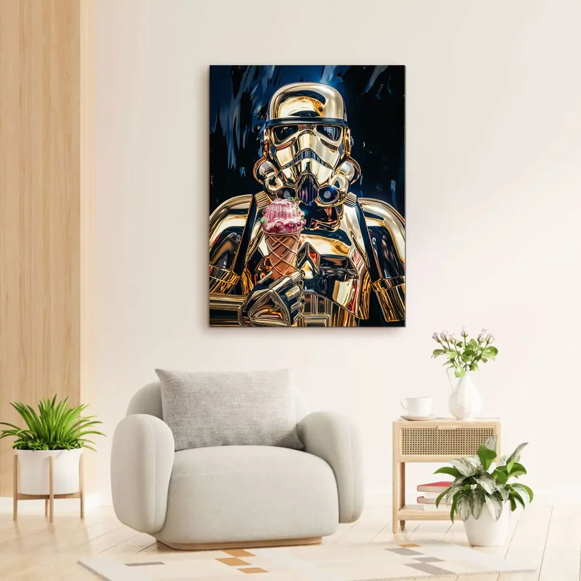 Stormtrooper Eis Alu Dibond Wandbild