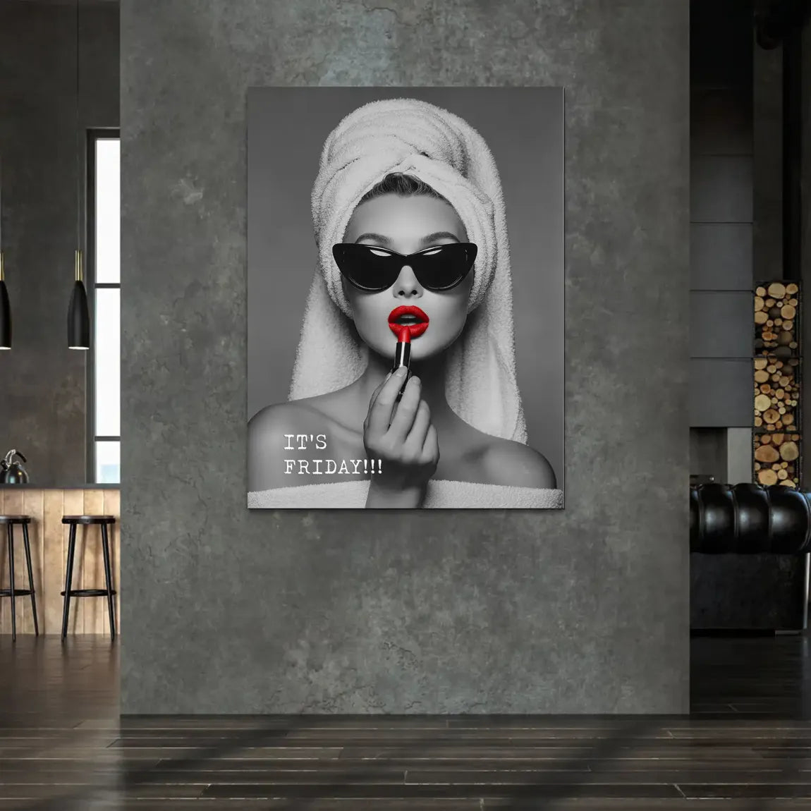 Friday Lipstick Alu Dibond Bild