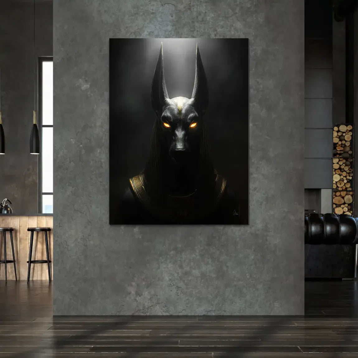 Dark Anubis Alu Dibond Bild