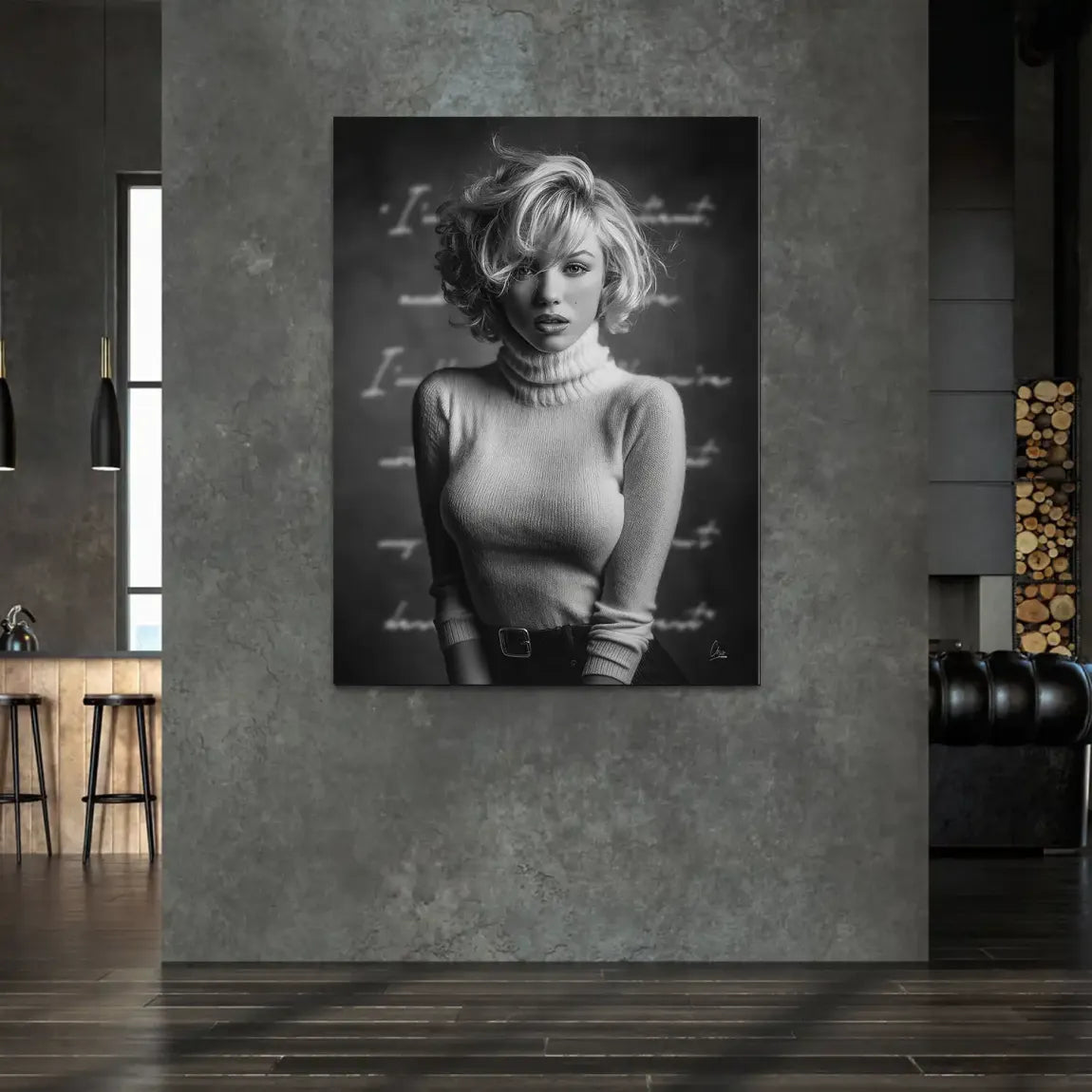 Marilyn Ikone Alu Dibond Bild