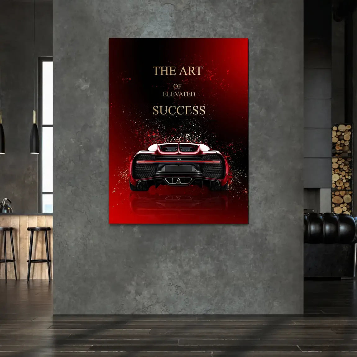 Art of Success Bugatti Alu Dibond Bild