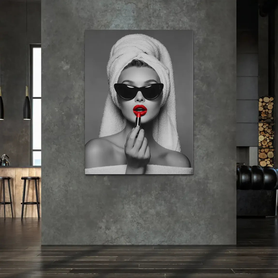 Lipstick Alu Dibond Bild