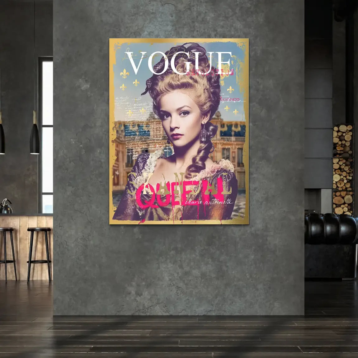 Marie Antoinette Vogue Alu Dibond Bild