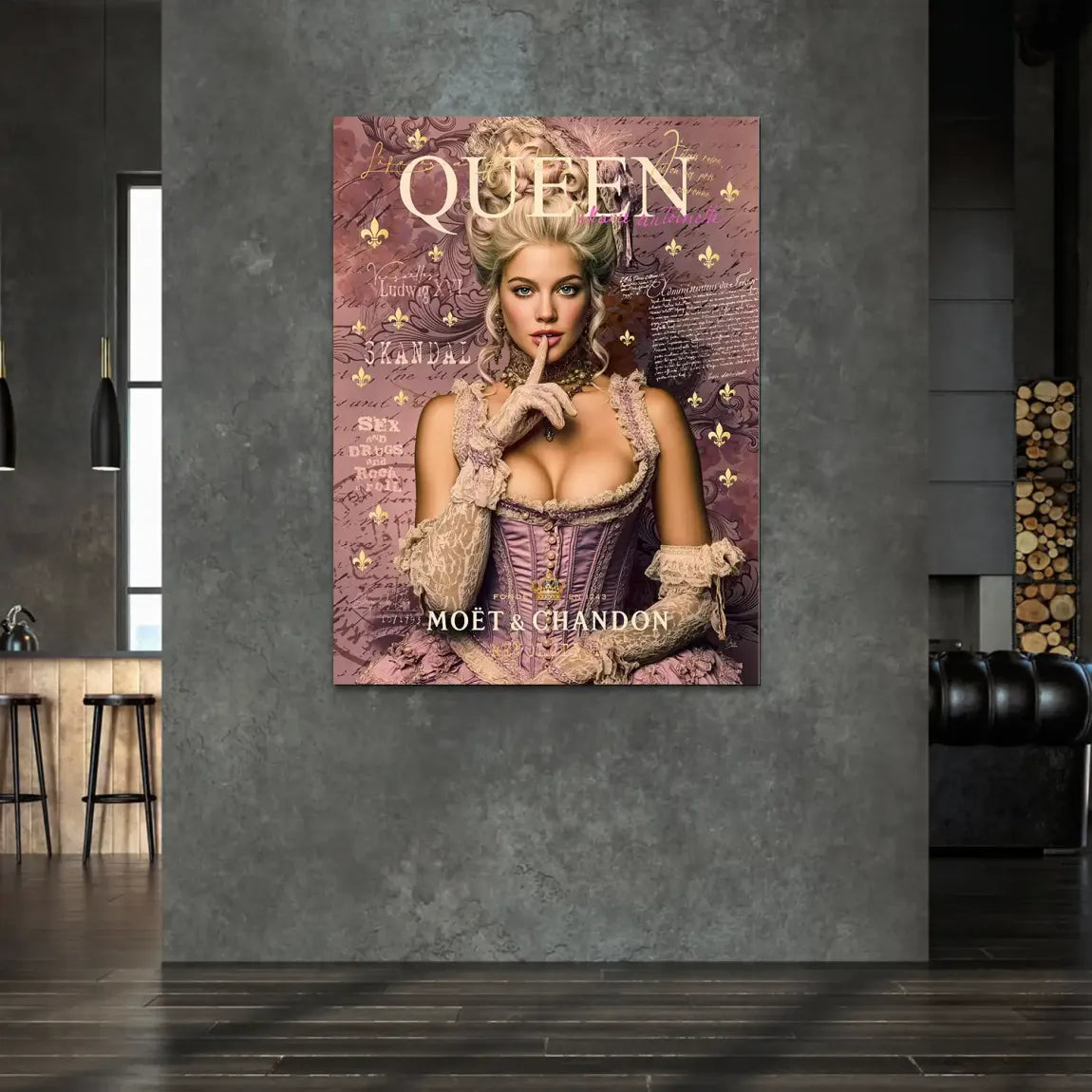 Marie Antoinette Rebell Art Alu Dibond Bild