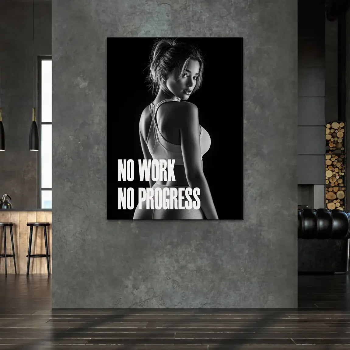 Progress Training Alu Dibond Bild