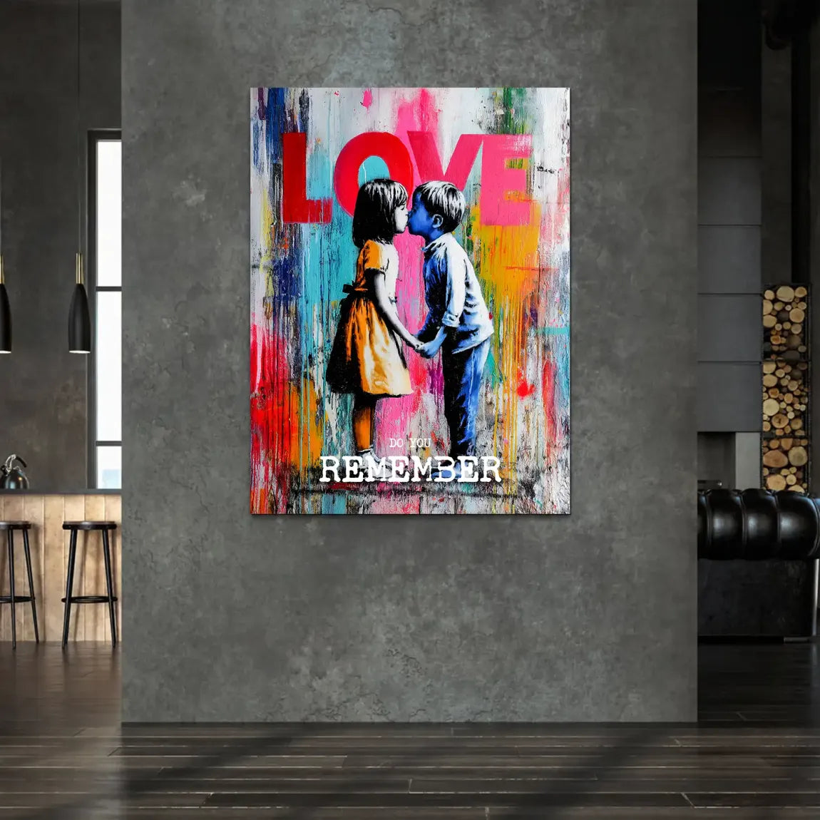 First Kiss Alu Dibond Bild