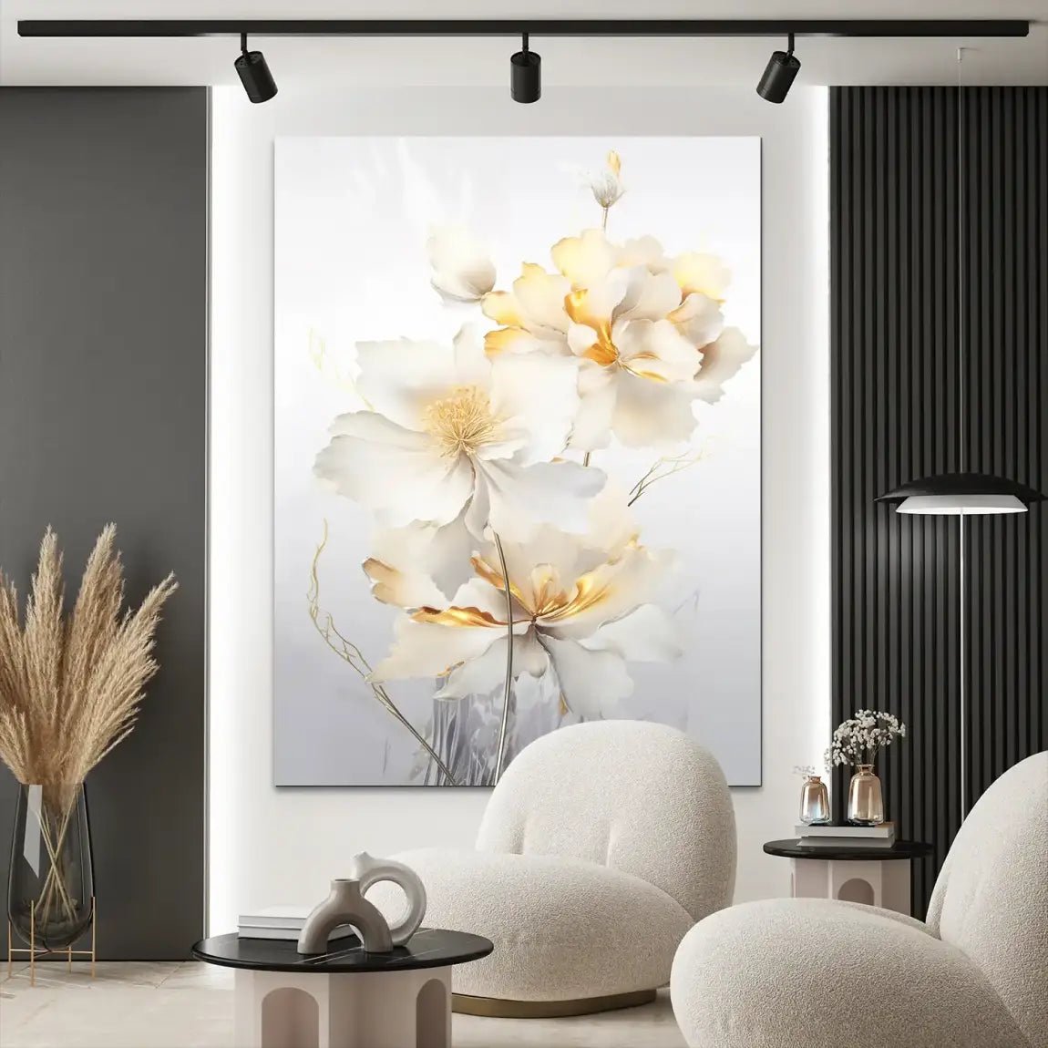 White Flower Alu Dibond Bild INGALERIE