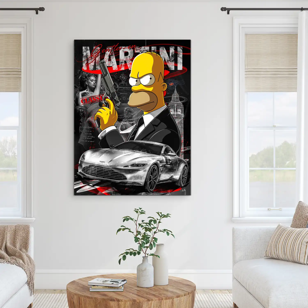 Homer Bond Style AluDibond Bild INGALERIE