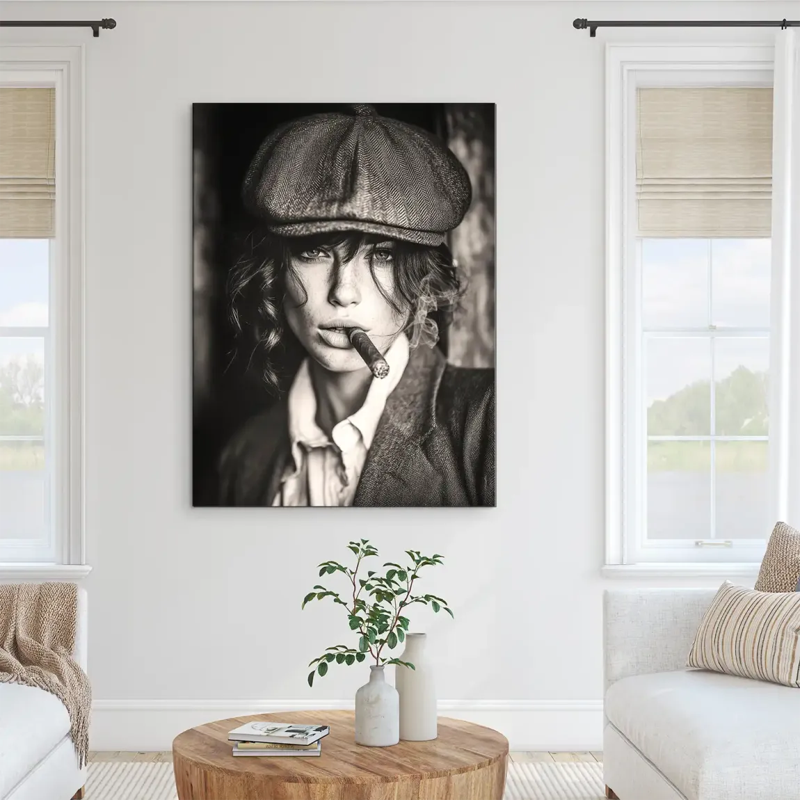Beauty of Smoke and Silence Alu Dibond Bild INGALERIE
