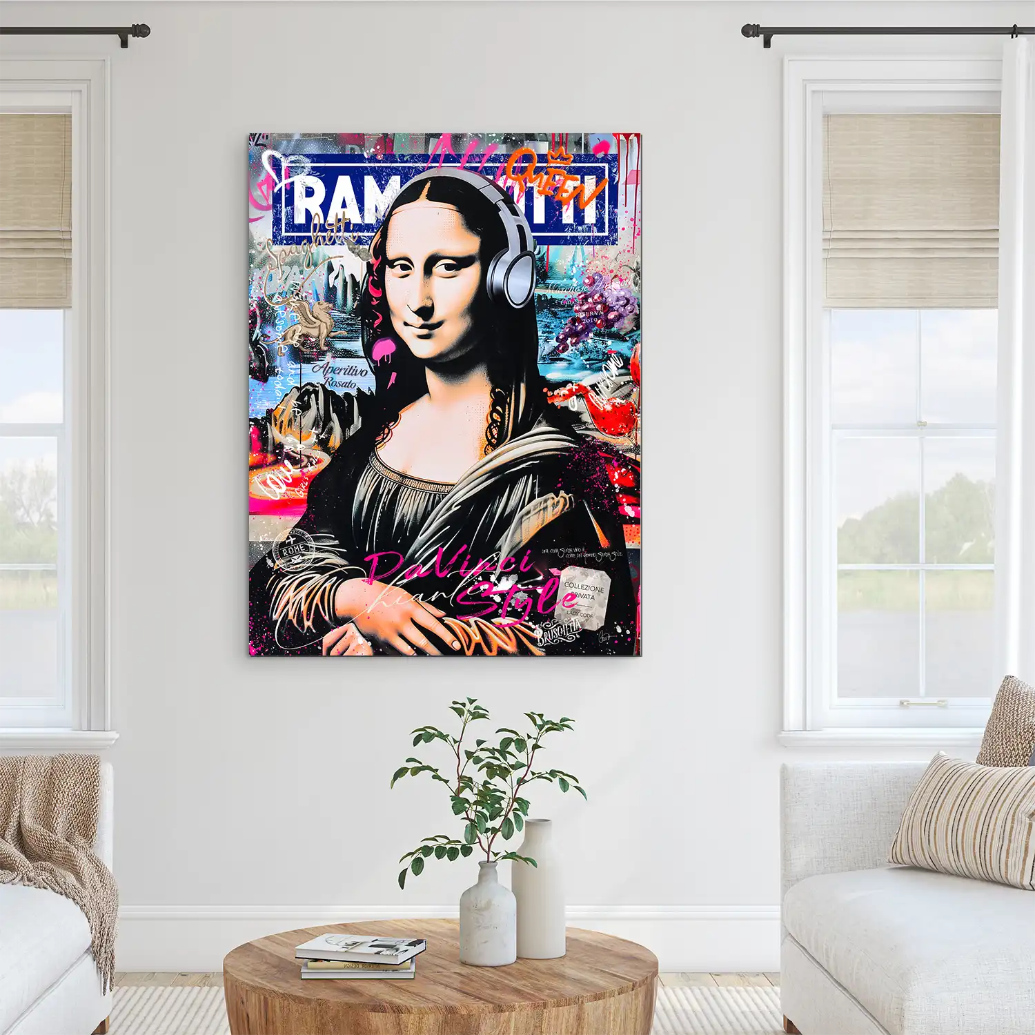 Mona Lisa Pop Art AluDibond Bild INGALERIE