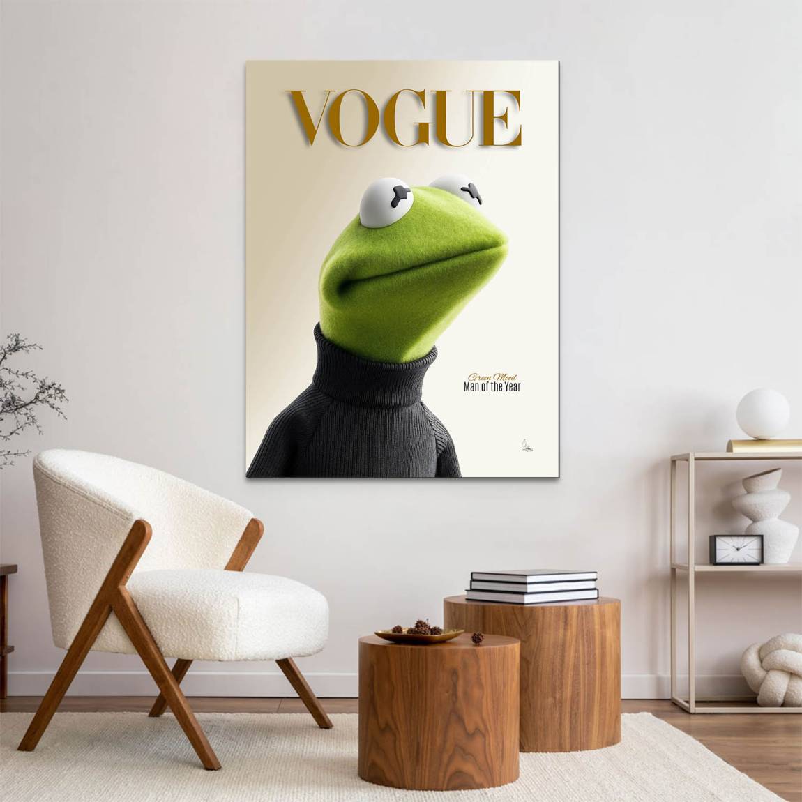 Kermit Couture Alu Dibond Wandbild