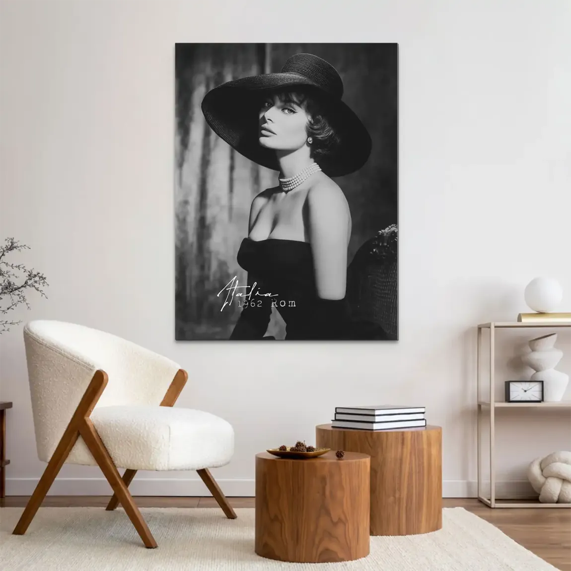 Sophia Loren Italia Alu Dibond Wandbild