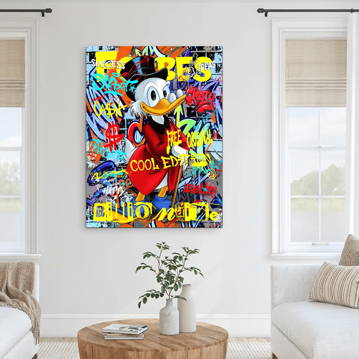 Dagobert Cool Edition Pop Art AluDibond Bild INGALERIE