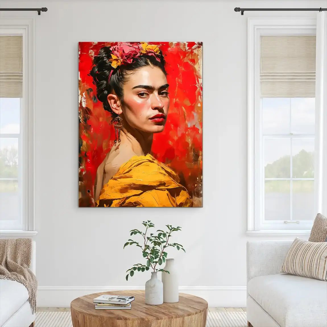 Frida Kahlo Art Nr.2 Alu Dibond Bild INGALERIE