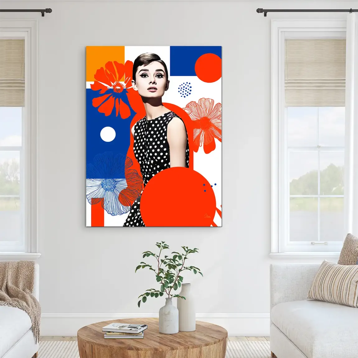 Audrey Hepburn Mod Muse Edition Alu Dibond Bild INGALERIE