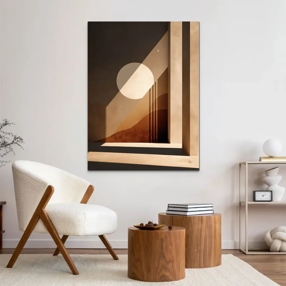 Sonnenbogen Architektur Alu Dibond Wandbild