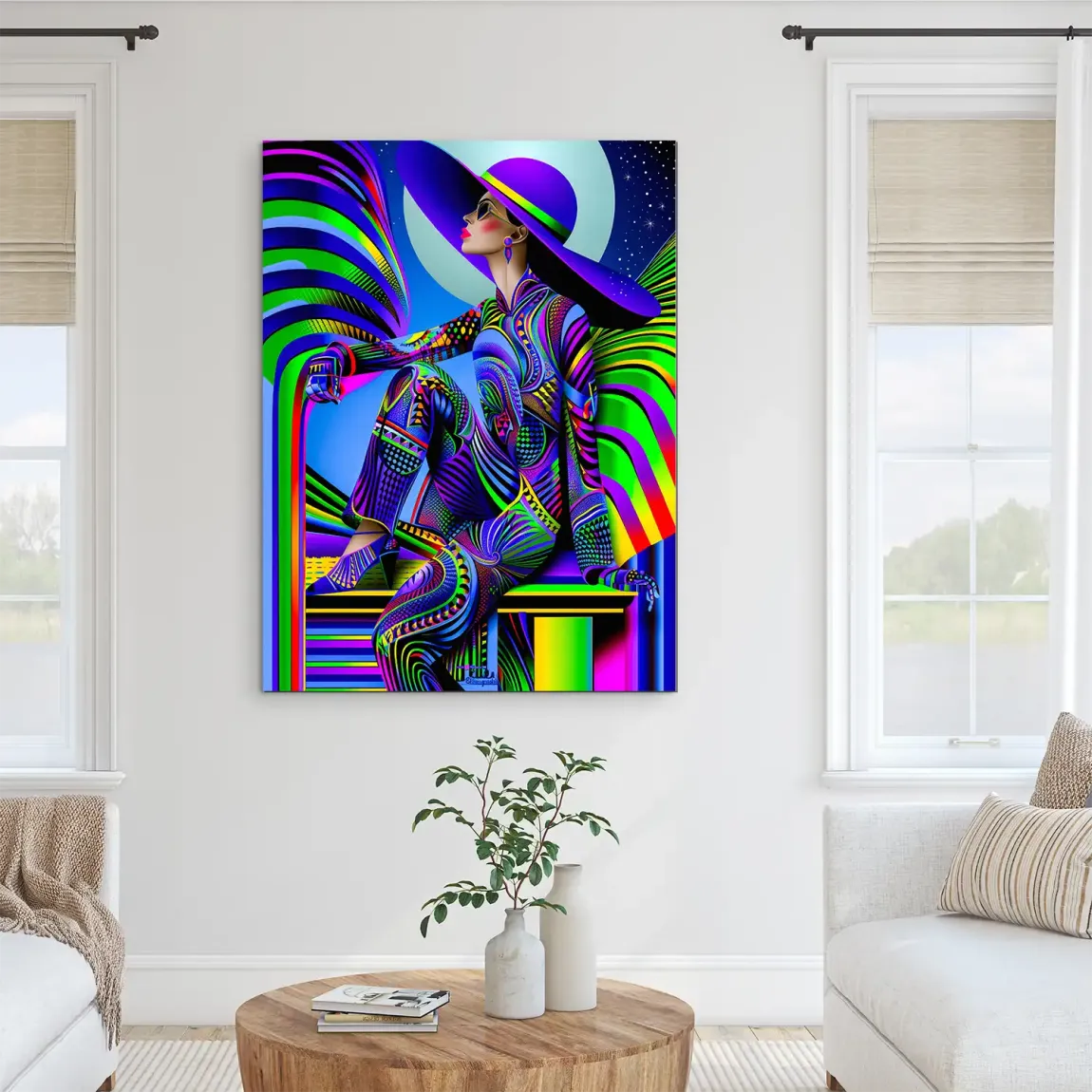 Abstrakt Glamour Alu Dibond Bild INGALERIE