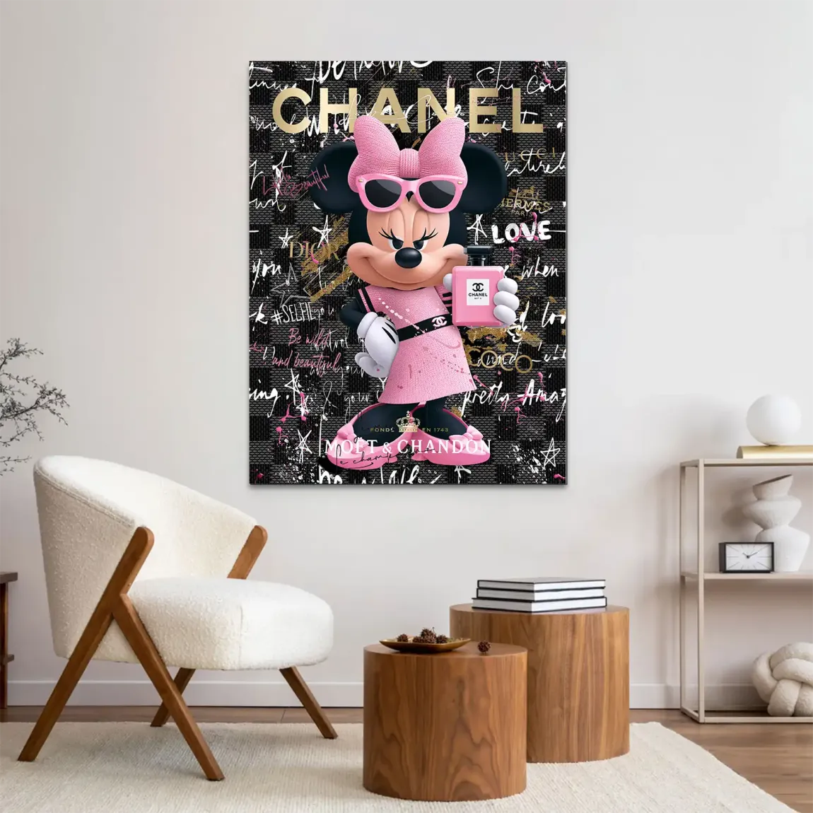 Minnie Couture Alu Dibond Wandbild