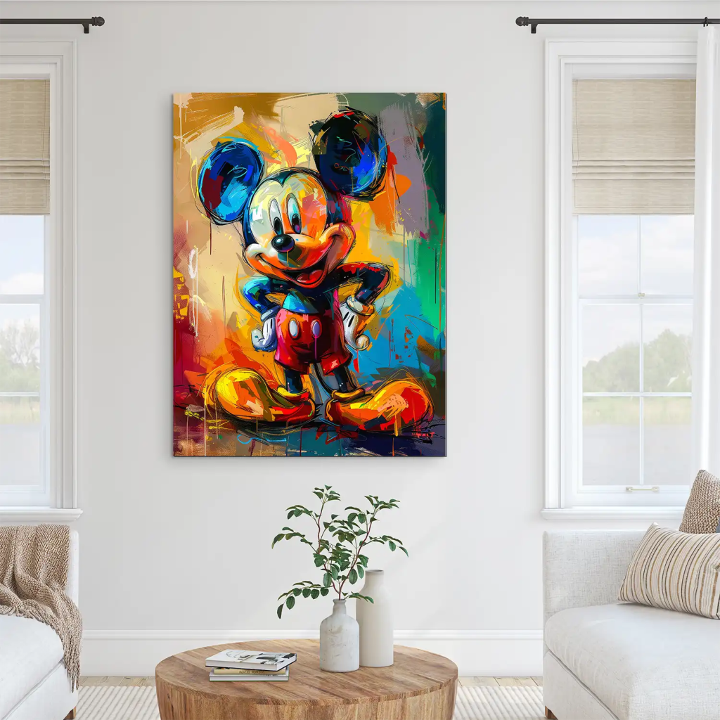 Micky Abstrakt Paint AluDibond Bild INGALERIE