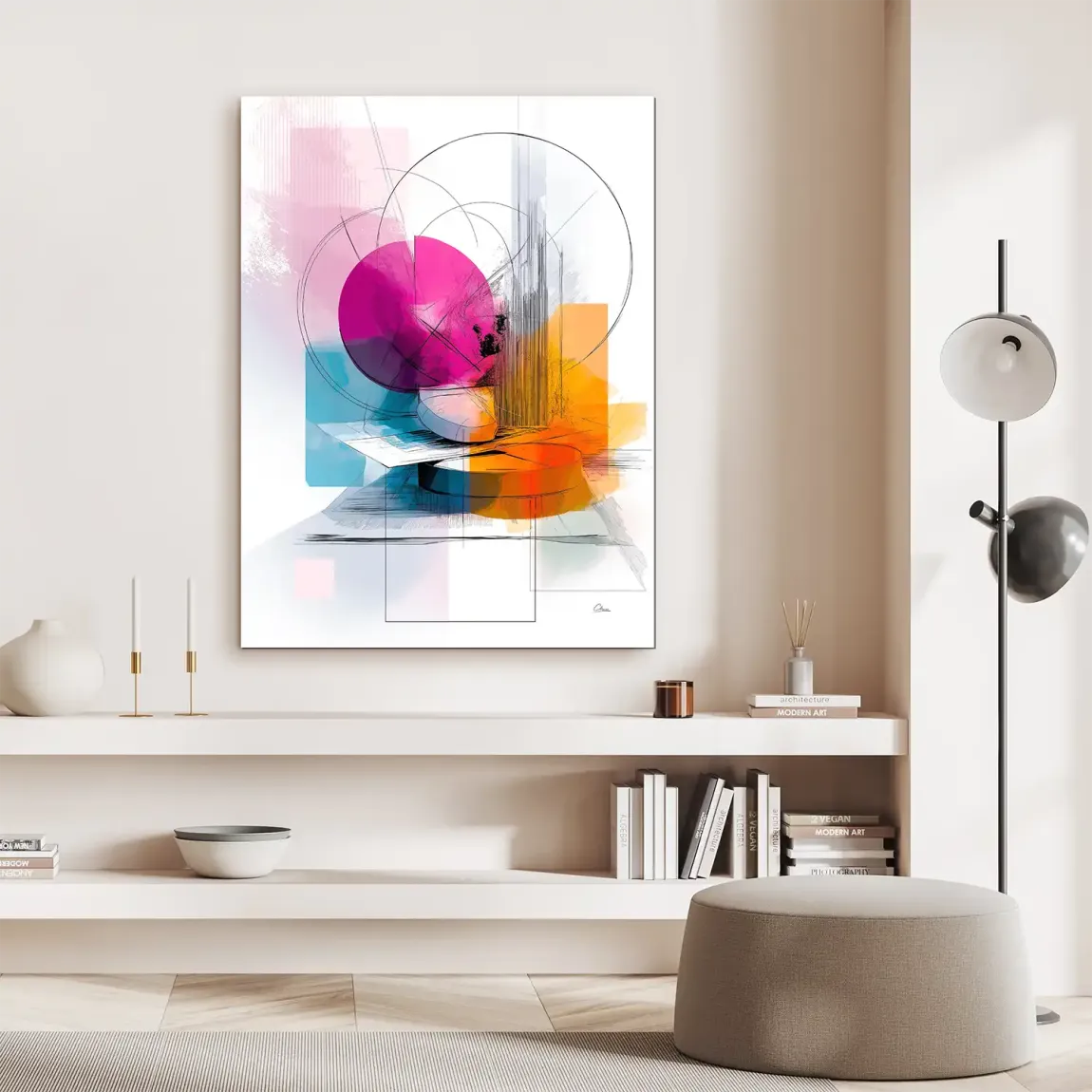 Harmony of Circles Alu Dibond Bild INGALERIE