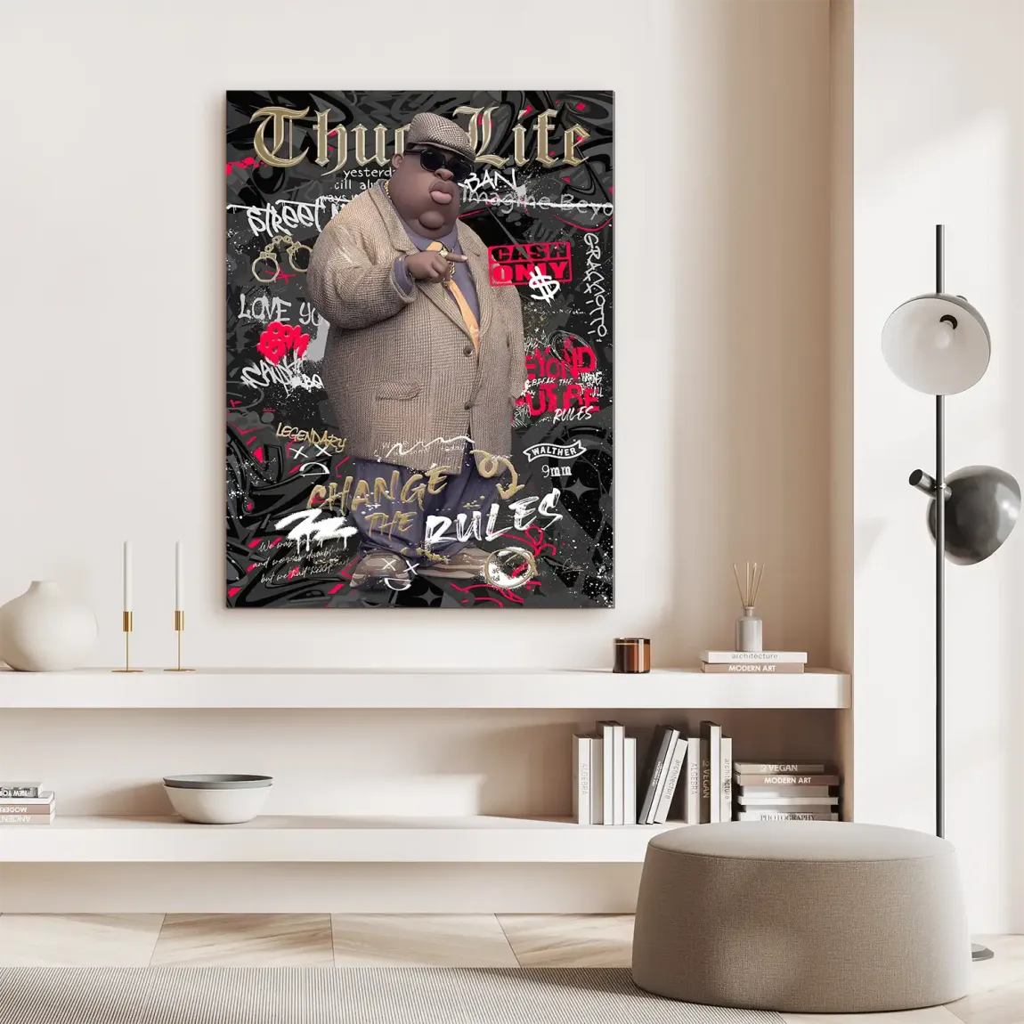 Thug Life Royalty Alu Dibond Bild INGALERIE