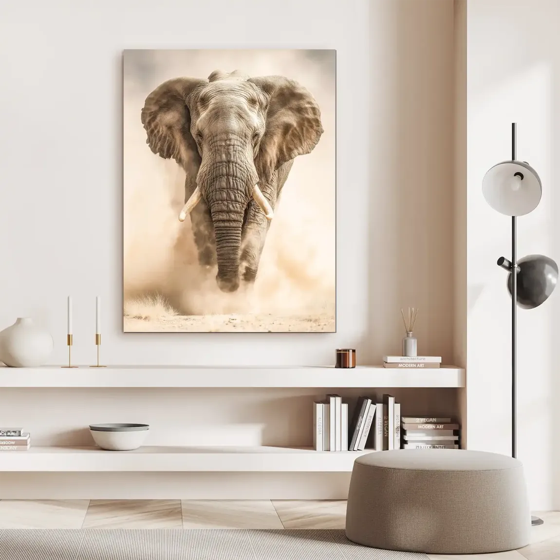 Emperor of the Savannah Alu Dibond Bild INGALERIE