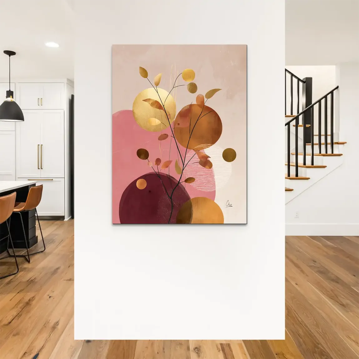 Golden Terra Harmony Alu Dibond Bild