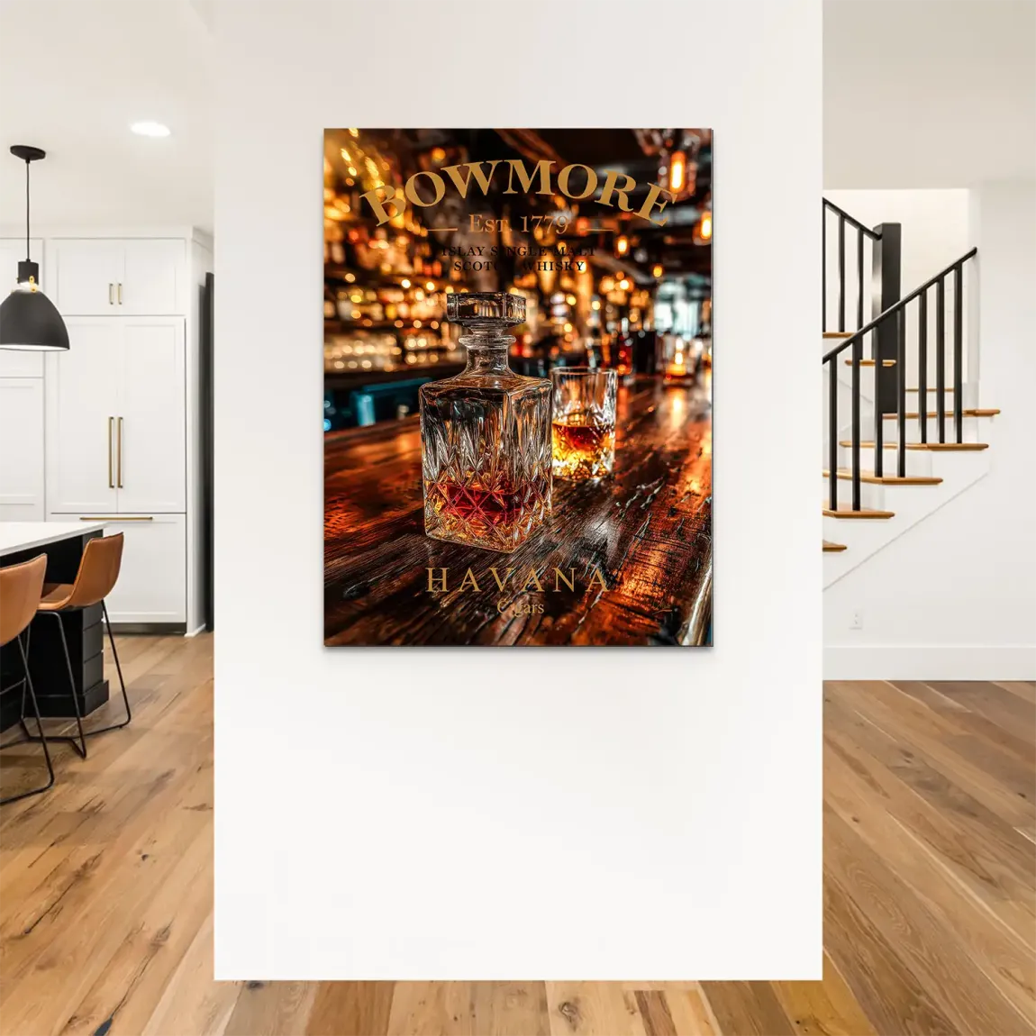Whisky Lounge Havana Alu Dibond Bild
